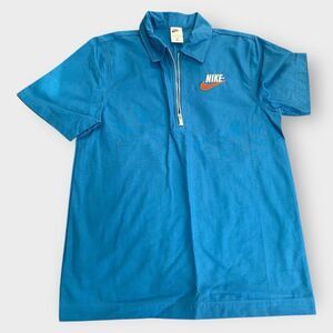 Nike Sportswear Overshirt 1/2 Half Zip Marina Blue DM5283-407 Mens size S New